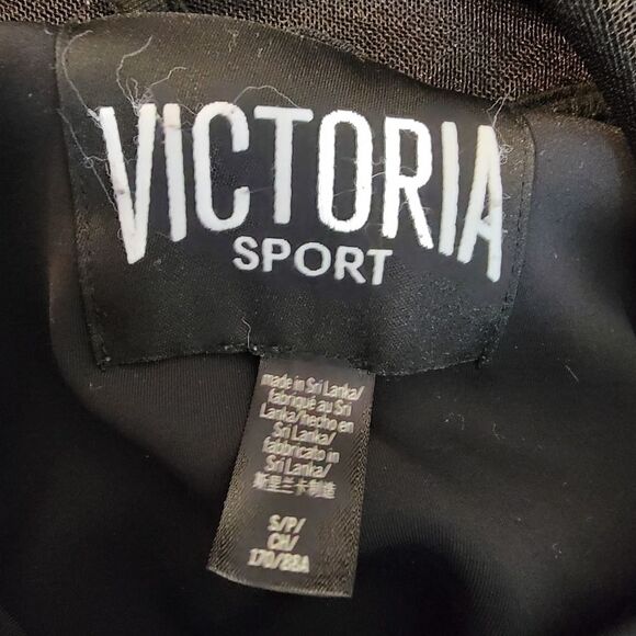 Victoria's Secret Sport black mesh sleeve jacket small - Picture 6 of 7